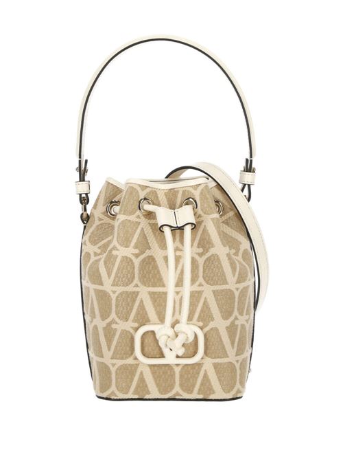 Ivory white/beige raffia/calf leather bag Valentino Garavani | 4W2P0Z44QDHYT3